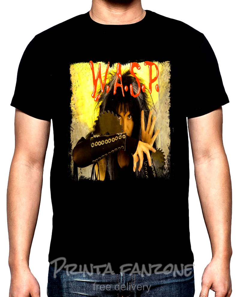 T-SHIRTS W.A.S.P., Blackie Lawless, men's  t-shirt, 100% cotton, S to 5XL
